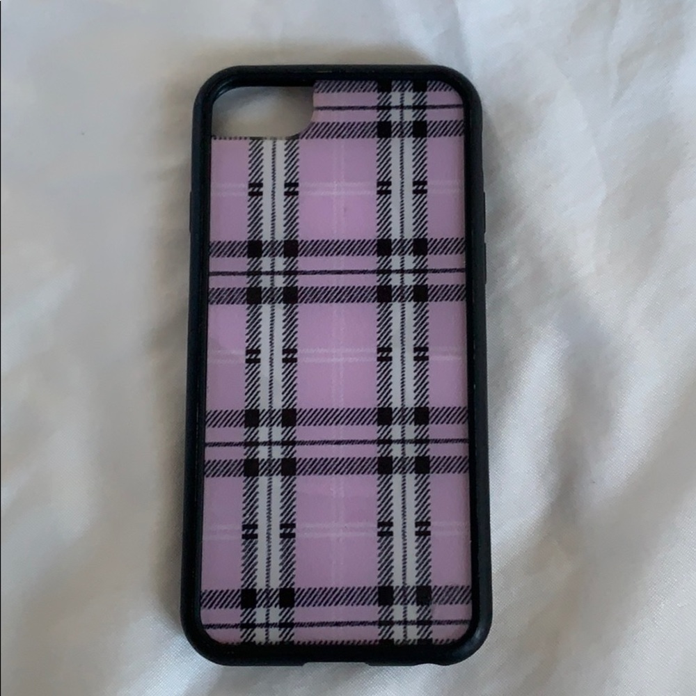 Used Purple Plaid iPhone 6 case